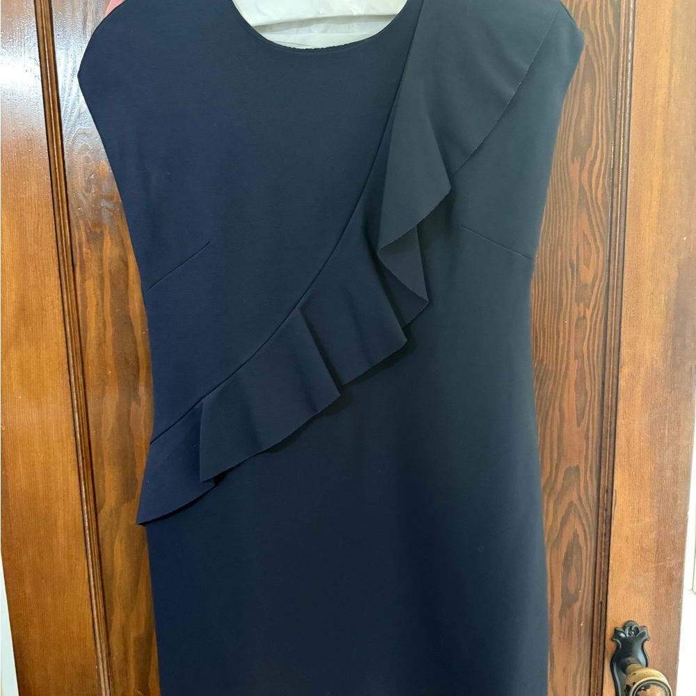 Banana Republic One Shoulder Navy Dress